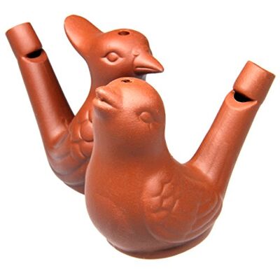 Terravento Sifflet à eau d'oiseau gazouillant Pack de 2 Sifflets à eau d'oiseau gazouillant Marron Terravento Sifflet à eau d'oiseau gazouillant Pack de 2 Sifflets à eau d'oiseau gazouillant Marron