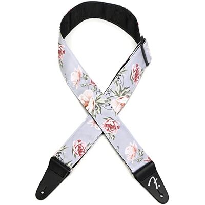Fender Sangle de guitare Motif floral Gris Fender Sangle de guitare Motif floral Gris