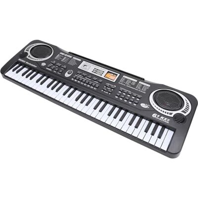 Jelquix Piano à Clavier pour Enfants 61 Touches, Jouet de Piano électronique éducatif avec Microphone, pour Enfants âgés de 3 Ans et Plus, Jouet de Développement Musical pour l'apprentissage Précoce Jelquix Piano à Clavier pour Enfants 61 Touches, Jouet de Piano électronique éducatif avec Microphone, pour Enfants âgés de 3 Ans et Plus, Jouet de Développement Musical pour l'apprentissage Précoce