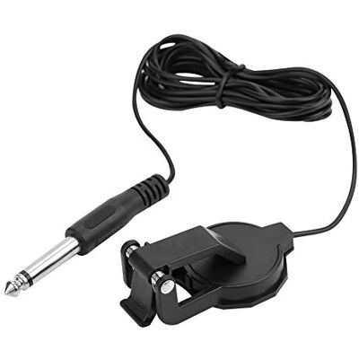 Alomejor Clip On Microphone Piezo Pickup Sortie 6.35mm Diamètre Audio Piezo Pickup pour Guitare Acoustique Violon Alomejor Clip On Microphone Piezo Pickup Sortie 6.35mm Diamètre Audio Piezo Pickup pour Guitare Acoustique Violon