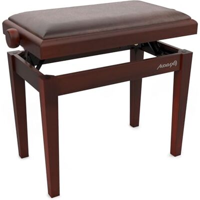 Audibax KB600 Banquette pour piano ou clavier pliable de grande résistance Réglable en hauteur de 47,5 à 56,5 cm Tabouret pour clavier rembourré Fabriqué en bois Audibax KB600 Banquette pour piano ou clavier pliable de grande résistance Réglable en hauteur de 47,5 à 56,5 cm Tabouret pour clavier rembourré Fabriqué en bois