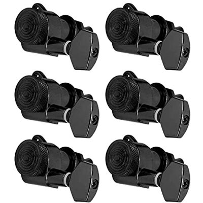 Shanrya Accordeurs de blocage pour guitare matériau en alliage de qualité stable accordeur pour guitare Mécaniques avec serrure à corde scellée pour clés di(Jeu de six boutons à gauche) Shanrya Accordeurs de blocage pour guitare matériau en alliage de qualité stable accordeur pour guitare Mécaniques avec serrure à corde scellée pour clés di(Jeu de six boutons à gauche)