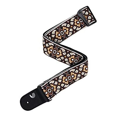 D'Addario Eco-Comfort Sangle tissée pour guitare Rouge/orange D'Addario Eco-Comfort Sangle tissée pour guitare Rouge/orange