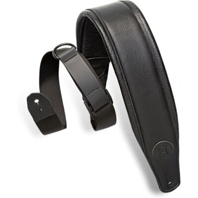 Levy's MRHGP-BLK Hauteur droite – Rembourrage en cuir 7,6 cm – Noir Levy's MRHGP-BLK Hauteur droite – Rembourrage en cuir 7,6 cm – Noir