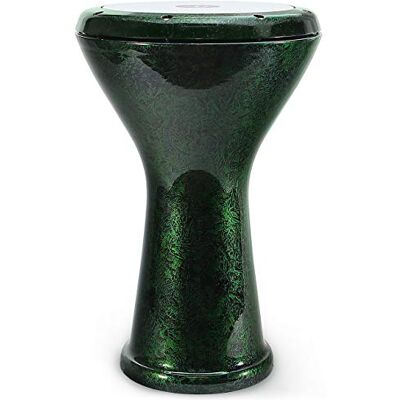 VD Vatan Darbouka Darabuka 3022-G Tambour à main professionnel oriental en fonte d'aluminium effet perle avec accessoires VD Vatan Darbouka Darabuka 3022-G Tambour à main professionnel oriental en fonte d'aluminium effet perle avec accessoires