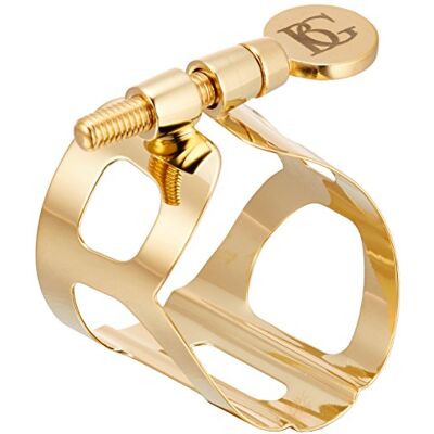 BG L11 – Ligature traditionnelle plaquée or 24 carats pour saxophone alto BG L11 – Ligature traditionnelle plaquée or 24 carats pour saxophone alto