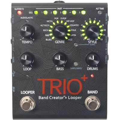 Digitech TRIO Plus Band Creator Pédale de guitare avec Looper Digitech TRIO Plus Band Creator Pédale de guitare avec Looper