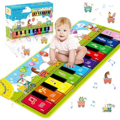 JOTOL Tapis musical pliable avec 7 animaux et 10 mélodies JOTOL Tapis musical pliable avec 7 animaux et 10 mélodies