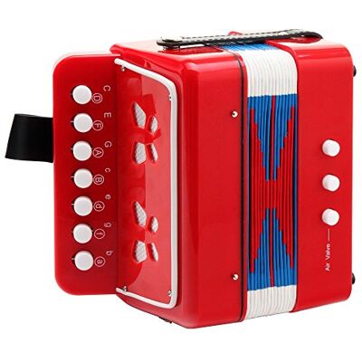 Classic Cantabile Bambino Enfants Accordéon enfants, rouge, 2 basses Classic Cantabile Bambino Enfants Accordéon enfants, rouge, 2 basses