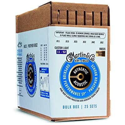 Martin Cordes pour guitare acoustique (41BULKBOXMA535) Martin Cordes pour guitare acoustique (41BULKBOXMA535)