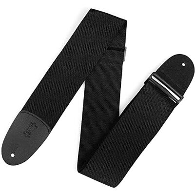 Levy's M8P3-XL-BLK Sangle de guitare en polypropylène Noir 7,6 cm Levy's M8P3-XL-BLK Sangle de guitare en polypropylène Noir 7,6 cm