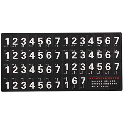 Futheda Autocollants pour clavier ou piano pour clavier 54/61 touches, piano amovible et clavier note de musique autocollants noirs avec guide de l'utilisateur (français non garanti), parfaits pour les enfants et les débutants Futheda Autocollants pour clavier ou piano pour clavier 54/61 touches, piano amovible et clavier note de musique autocollants noirs avec guide de l'utilisateur (français non garanti), parfaits pour les enfants et les débutants