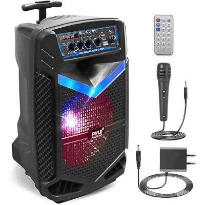 NOBU JAPAN 400 W Haut-parleur Bluetooth sans fil - Système PA portable avec subwoofer de 8 pouces NOBU JAPAN 400 W Haut-parleur Bluetooth sans fil - Système PA portable avec subwoofer de 8 pouces