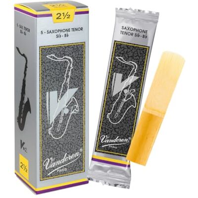 Vandoren anche saxophone ténor V 12 épaisseur : 2 1/2 Vandoren anche saxophone ténor V 12 épaisseur : 2 1/2