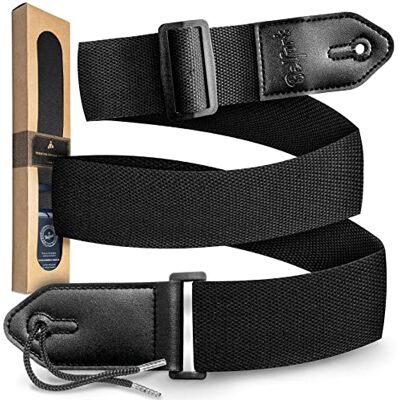 Belfort ® Sangle de guitare – Sangle pour guitare électrique, acoustique, occidentale, basse et ukulélé – Sangle de guitare adulte/enfant – Cuir microfibre + E-BOOK Belfort ® Sangle de guitare – Sangle pour guitare électrique, acoustique, occidentale, basse et ukulélé – Sangle de guitare adulte/enfant – Cuir microfibre + E-BOOK