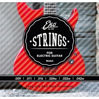 EKO Guitars 16100412 cordes pour guitare électrique EKO Guitars 16100412 cordes pour guitare électrique