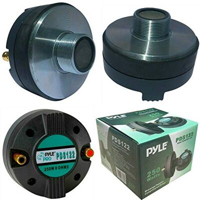 Pyle PDS122 PDS 122 Drivers à Compression Tweeter 125 Watts rms 250 Watts Max Filetage de 1" 2,50 cm pour trompettes DJ Maison fêtes l’impédance 8 ohm 95 DB Bobine 35 mm 1 pièce Pyle PDS122 PDS 122 Drivers à Compression Tweeter 125 Watts rms 250 Watts Max Filetage de 1" 2,50 cm pour trompettes DJ Maison fêtes l’impédance 8 ohm 95 DB Bobine 35 mm 1 pièce