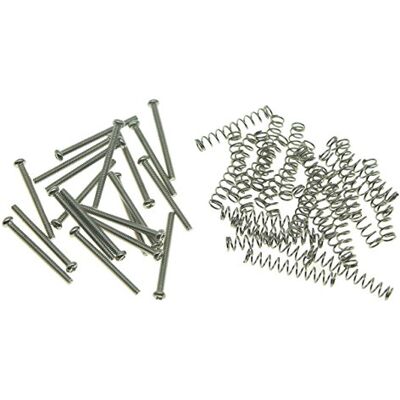 KAISH 20 vis métriques et USA/Imperial pour micro Humbucker, hauteur filetage 20x USA/Imperial Nickel KAISH 20 vis métriques et USA/Imperial pour micro Humbucker, hauteur filetage 20x USA/Imperial Nickel
