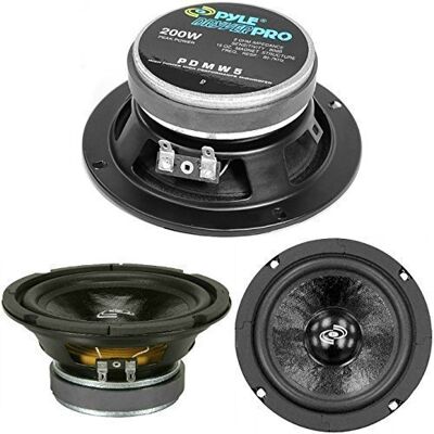 Pyle 1 MIDWOOFER PDMW5 Haut-Parleur Mid Bass 13,00 cm 130 mm 5" diametre 100 Watts rms 200 Watts Max impédance 8 ohms fête Maison, 1 pièce Pyle 1 MIDWOOFER PDMW5 Haut-Parleur Mid Bass 13,00 cm 130 mm 5" diametre 100 Watts rms 200 Watts Max impédance 8 ohms fête Maison, 1 pièce