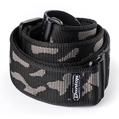 Dunlop Sangle de guitare Gris Cammo Dunlop Sangle de guitare Gris Cammo