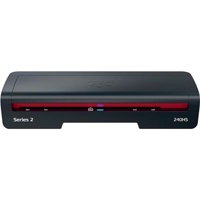 GBC Plastifieuse A3 240HS Home Office Plastification rapide, Temps de chauffe de 2 minutes, 75-125 microns, Anti-bourrage, Arrêt Automatique, Comprend 5 Pochettes de plastification A4, Noir/Rouge GBC Plastifieuse A3 240HS Home Office Plastification rapide, Temps de chauffe de 2 minutes, 75-125 microns, Anti-bourrage, Arrêt Automatique, Comprend 5 Pochettes de plastification A4, Noir/Rouge
