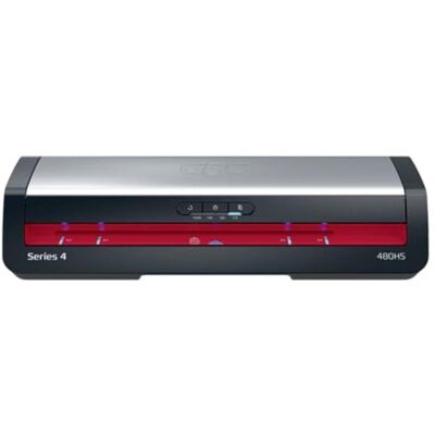 GBC Plastifieuse A3 480HS Home Office Plastification rapide, Temps de chauffe de 1 minute, 75-175 microns, Anti-bourrage, Arrêt automatique, Comprend 5 pochettes de plastification A4, Noir/Rouge GBC Plastifieuse A3 480HS Home Office Plastification rapide, Temps de chauffe de 1 minute, 75-175 microns, Anti-bourrage, Arrêt automatique, Comprend 5 pochettes de plastification A4, Noir/Rouge