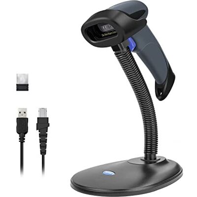NETUM Scanner de Codes à Barres QR 2D sans Fil avec Support, Lecteur D'imageur de Codes à Barres Automatique 3 en 1 Bluetooth et 2,4 GHz sans Fil et Filaire USB NETUM Scanner de Codes à Barres QR 2D sans Fil avec Support, Lecteur D'imageur de Codes à Barres Automatique 3 en 1 Bluetooth et 2,4 GHz sans Fil et Filaire USB