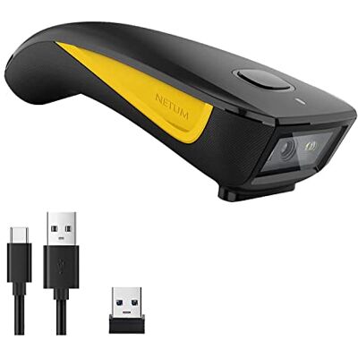NETUM C750 Bluetooth 2D Barcode Scanner, Douchette Lecteur de Code Barre sans Fil QR pour Tablette iPhone iPad Android iOS PC POS NETUM C750 Bluetooth 2D Barcode Scanner, Douchette Lecteur de Code Barre sans Fil QR pour Tablette iPhone iPad Android iOS PC POS