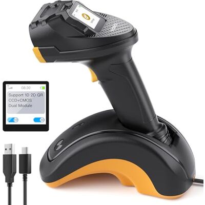 Inateck Scanner de Code-Barres Bluetooth, Scanner 2D 1D sans Fil, Scanner de Code QR, avec Écran Tactile et Base Intelligente, Modules Doubles CMOS+CCD, Supporte App SDK,Pro 8 Inateck Scanner de Code-Barres Bluetooth, Scanner 2D 1D sans Fil, Scanner de Code QR, avec Écran Tactile et Base Intelligente, Modules Doubles CMOS+CCD, Supporte App SDK,Pro 8