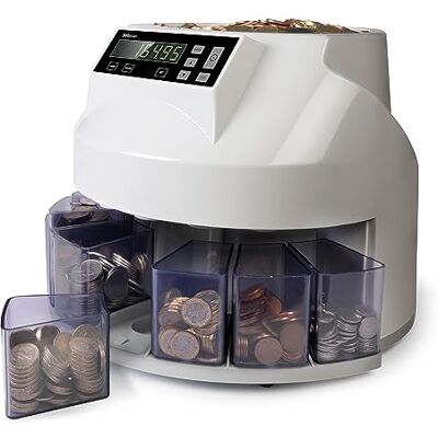 Safescan 1250 Compteur de pièces et trieur pour GBP, Gris Safescan 1250 Compteur de pièces et trieur pour GBP, Gris