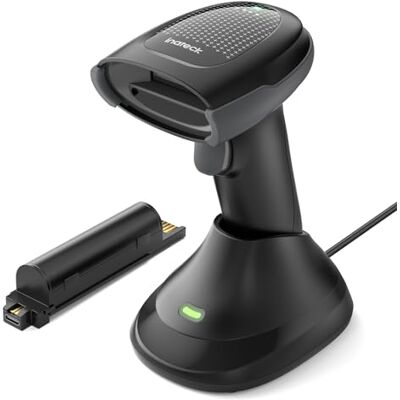 Inateck Scanner de codes-barres sans fil avec station de charge, 2 Inateck Scanner de codes-barres sans fil avec station de charge, 2