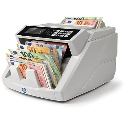 Safescan 2465-S Compteur de billets, compteur de billets en euros mixtes, compteur de billets avec vérification d'authenticité 7 fois, compte les billets de banque triés de toutes les monnaies Safescan 2465-S Compteur de billets, compteur de billets en euros mixtes, compteur de billets avec vérification d'authenticité 7 fois, compte les billets de banque triés de toutes les monnaies