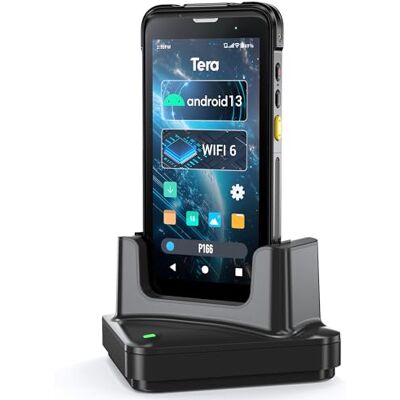 Tera Lecteur de codes-barres Android 13 PDA : 5,5" Ordinateur portable 4 Go + 64 Go avec station de charge 1D 2D QR Scanner Zebra SE4710 NFC WiFi GPS Bluetooth Inventaire Logistique Entrepôt Tera Lecteur de codes-barres Android 13 PDA : 5,5" Ordinateur portable 4 Go + 64 Go avec station de charge 1D 2D QR Scanner Zebra SE4710 NFC WiFi GPS Bluetooth Inventaire Logistique Entrepôt