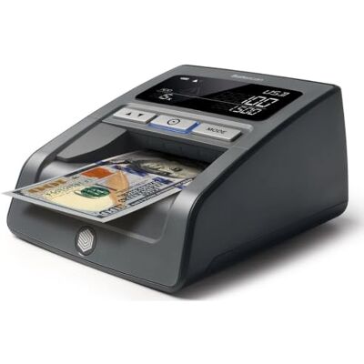 Safescan 185-S Détecteur automatique de faux billets pour une vérification rapide des billets – Avec dollar américain – Testeur de faux billets avec vérification d'authenticité 7 fois – Détecteur de Safescan 185-S Détecteur automatique de faux billets pour une vérification rapide des billets – Avec dollar américain – Testeur de faux billets avec vérification d'authenticité 7 fois – Détecteur de