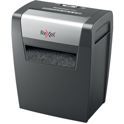 Rexel Leitz 2104569EU Momentum X406 Destructeur de Documents Coupe Croisée Sécurité P4, Capacité 6 Feuilles, Corbeille 15 litres Amovible Rexel Leitz 2104569EU Momentum X406 Destructeur de Documents Coupe Croisée Sécurité P4, Capacité 6 Feuilles, Corbeille 15 litres Amovible