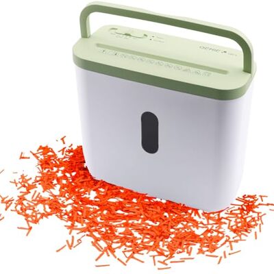 Genie destructeur de documents 440 x 38 mm Coupe à particules 4 x 38 mm Niveau de sécurité P-4 Silencieux 72 dB Broyeur compact et mobile Fonction marche/arrêt automatique Protection Genie destructeur de documents 440 x 38 mm Coupe à particules 4 x 38 mm Niveau de sécurité P-4 Silencieux 72 dB Broyeur compact et mobile Fonction marche/arrêt automatique Protection