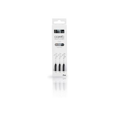 Copic Lot de 3 multiliners, gris et noir, taille M, pour art et artisanat, coloriage, graphique, surligneur, design, anime, professionnels et débutants, fournitures d'art et livres de coloriage Copic Lot de 3 multiliners, gris et noir, taille M, pour art et artisanat, coloriage, graphique, surligneur, design, anime, professionnels et débutants, fournitures d'art et livres de coloriage
