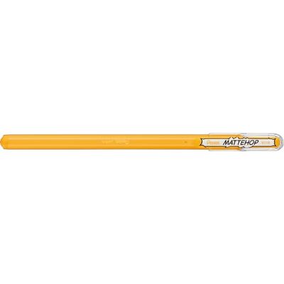 Pentel K110-VGX Mattehop Stylo à encre gel à haute couverture avec finition mate Modèle avec capuchon Jaune Pentel K110-VGX Mattehop Stylo à encre gel à haute couverture avec finition mate Modèle avec capuchon Jaune