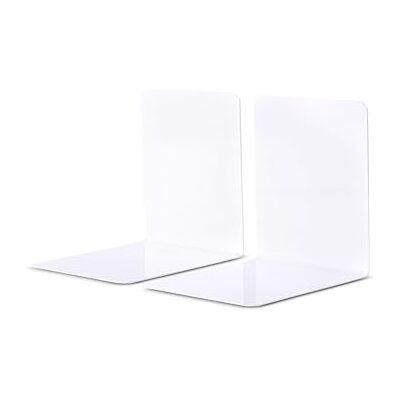 MAUL Serre-livres blanc Acier stable lot de 2 élégant rangement net des ouvrages, finition brillante résistante aux rayures, surface aimantable, format compact bureau MAUL Serre-livres blanc Acier stable lot de 2 élégant rangement net des ouvrages, finition brillante résistante aux rayures, surface aimantable, format compact bureau