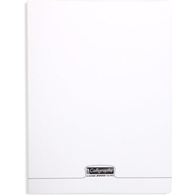 Clairefontaine Calligraphe 18170C Album Agrafé Transparent (Marque ) 24x32cm 48 pages blanches unies Papier 90g Couverture Polypro transparente Clairefontaine Calligraphe 18170C Album Agrafé Transparent (Marque ) 24x32cm 48 pages blanches unies Papier 90g Couverture Polypro transparente