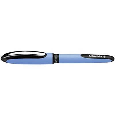 Schneider 183401 One Hybrid N 3 Stylo roller (indélébile avec épaisseur de trait de 0,3 mm et pointe d'aiguille hybride) Noir Schneider 183401 One Hybrid N 3 Stylo roller (indélébile avec épaisseur de trait de 0,3 mm et pointe d'aiguille hybride) Noir
