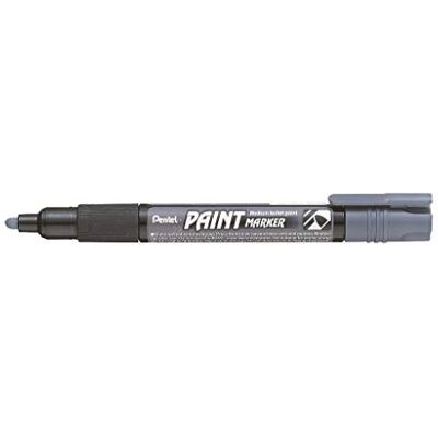 Pentel Paint Marker Marqueur peinture couvrante à Pointe conique moyenne Gris Pentel Paint Marker Marqueur peinture couvrante à Pointe conique moyenne Gris