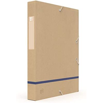 Oxford Touareg Boîte de Classement 24x32cm Dos 40mm avec Elastique Couverture carte recyclée Coloris assortis Oxford Touareg Boîte de Classement 24x32cm Dos 40mm avec Elastique Couverture carte recyclée Coloris assortis