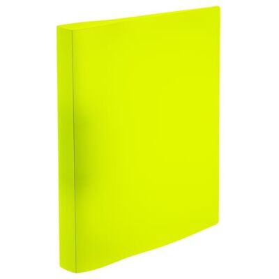 HERMA Classeur à anneaux A4 jaune fluo translucide fin, 2 anneaux de 25 mm de large, classeur à anneaux en plastique avec support bas pour enfants, garçons et filles HERMA Classeur à anneaux A4 jaune fluo translucide fin, 2 anneaux de 25 mm de large, classeur à anneaux en plastique avec support bas pour enfants, garçons et filles