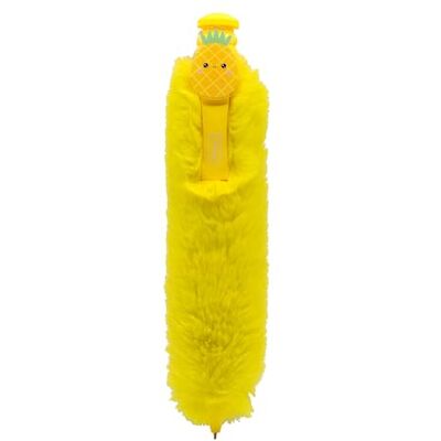 Idena 20201 – Stylo à bille avec peluche, stylo jaune moelleux avec clip ananas, amusant d'écriture pour enfants, adolescents et bureau Idena 20201 – Stylo à bille avec peluche, stylo jaune moelleux avec clip ananas, amusant d'écriture pour enfants, adolescents et bureau