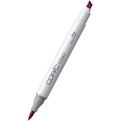 Copic Ciao V05, Azalea, Twin Marker avec une pointe de largeur moyenne et une pointe « brush ». Copic Ciao V05, Azalea, Twin Marker avec une pointe de largeur moyenne et une pointe « brush ».