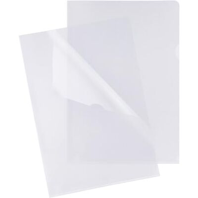 Grafoplás Boîte de 100 dossiers A4 avec onglet Plastique Extra Plus Ouverture supérieure et latérale Polypropylène transparent verre lisse Parfait comme protecteur de feuilles et documents de Grafoplás Boîte de 100 dossiers A4 avec onglet Plastique Extra Plus Ouverture supérieure et latérale Polypropylène transparent verre lisse Parfait comme protecteur de feuilles et documents de