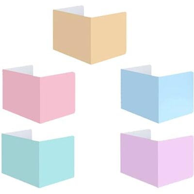 ulafbwur Lot de 5 séparateurs de table d'intimité pour salle de classe, bureau, couleurs riches, fiables, ne se déforment pas facilement pour étudiant, test d'étude ulafbwur Lot de 5 séparateurs de table d'intimité pour salle de classe, bureau, couleurs riches, fiables, ne se déforment pas facilement pour étudiant, test d'étude