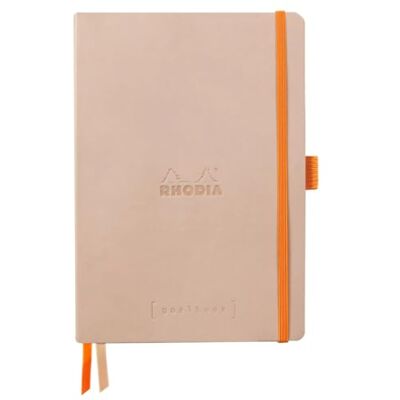 Rhodia 117803C Carnet Souple Goalbook Touche de Rose A5 14,8 x 21 cm Pointillés Dot 240 pages Papier Clairefontaine Ivoire 90 g/m² 2 Rubans Couverture Simili Cuir Rhodia 117803C Carnet Souple Goalbook Touche de Rose A5 14,8 x 21 cm Pointillés Dot 240 pages Papier Clairefontaine Ivoire 90 g/m² 2 Rubans Couverture Simili Cuir