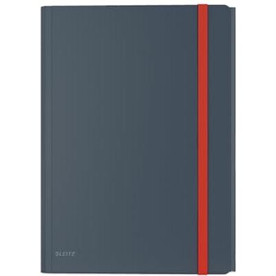 Leitz Chemise à 3 Rabats A4 avec Pochette, Capacité 150 Feuilles, Cosy, Gris, 46190089 Leitz Chemise à 3 Rabats A4 avec Pochette, Capacité 150 Feuilles, Cosy, Gris, 46190089